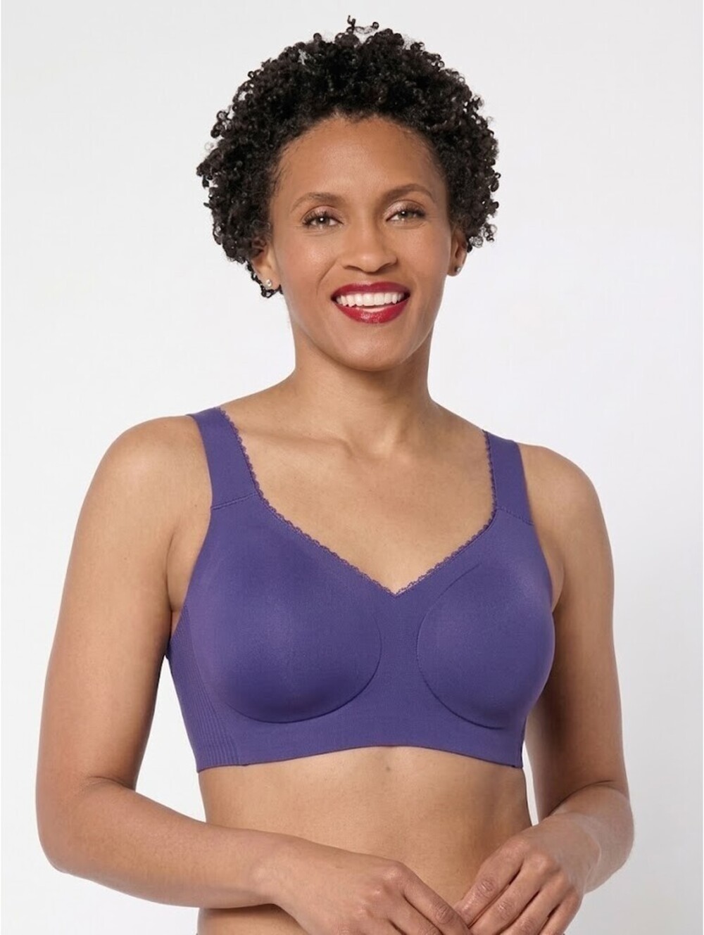 Evelyn & Bobbie Evelyn Seamless Wirefree Bralette Bra Deep Tide, Size Medium